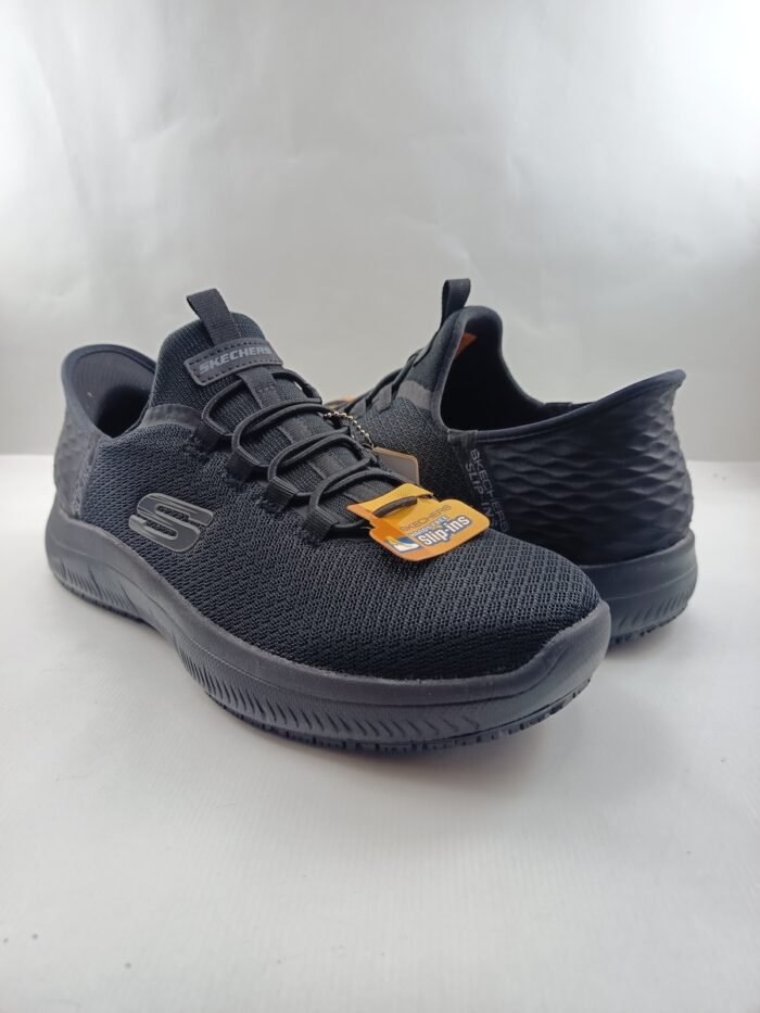 Deportivo sintetico negro sin cierres, Skechers mod.200205 - Imagen 2