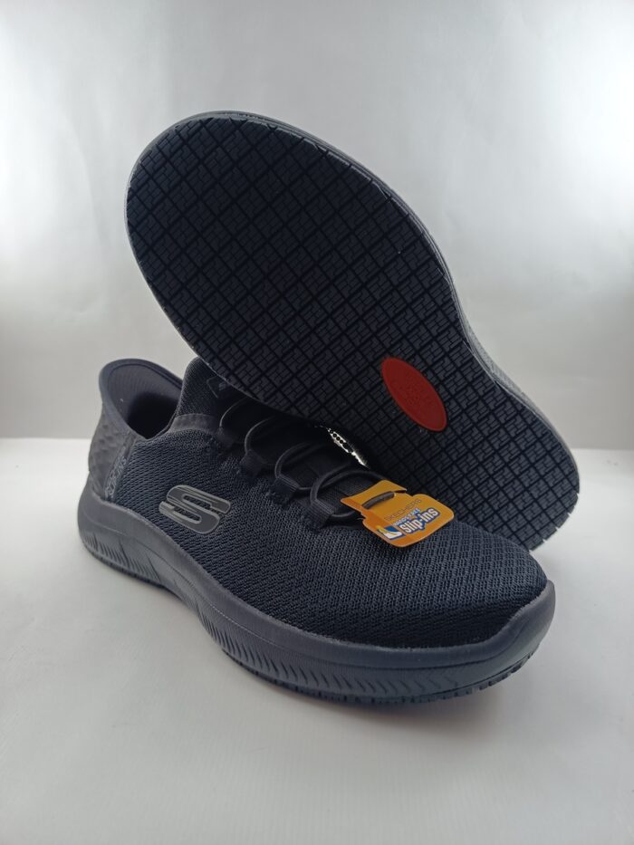 Deportivo sintetico negro sin cierres, Skechers mod.200205 - Imagen 3