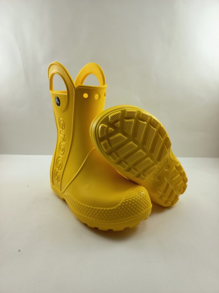 Bota de agua croc sintetica amarilla sin cierres, Croc mod. 12803 - Imagen 3