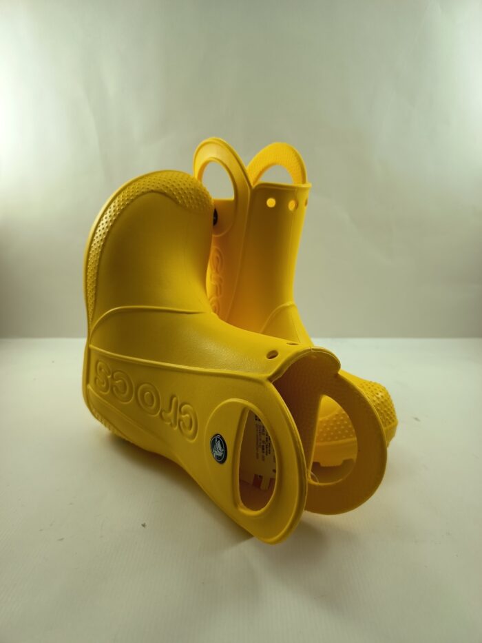 Bota de agua croc sintetica amarilla sin cierres, Croc mod. 12803 - Imagen 4