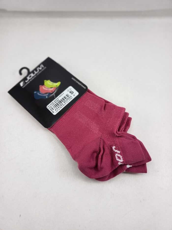 Calcetin run fly sintetico rosa con goma en tobillo, Joluvi mod. 235212