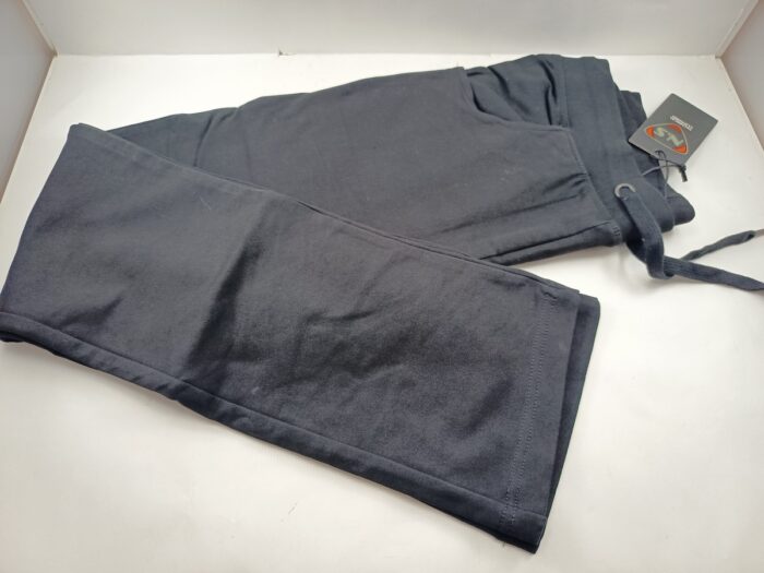 Pantalon largo sintetico negro con cierrre de cordon, Bcn mod. 5600071