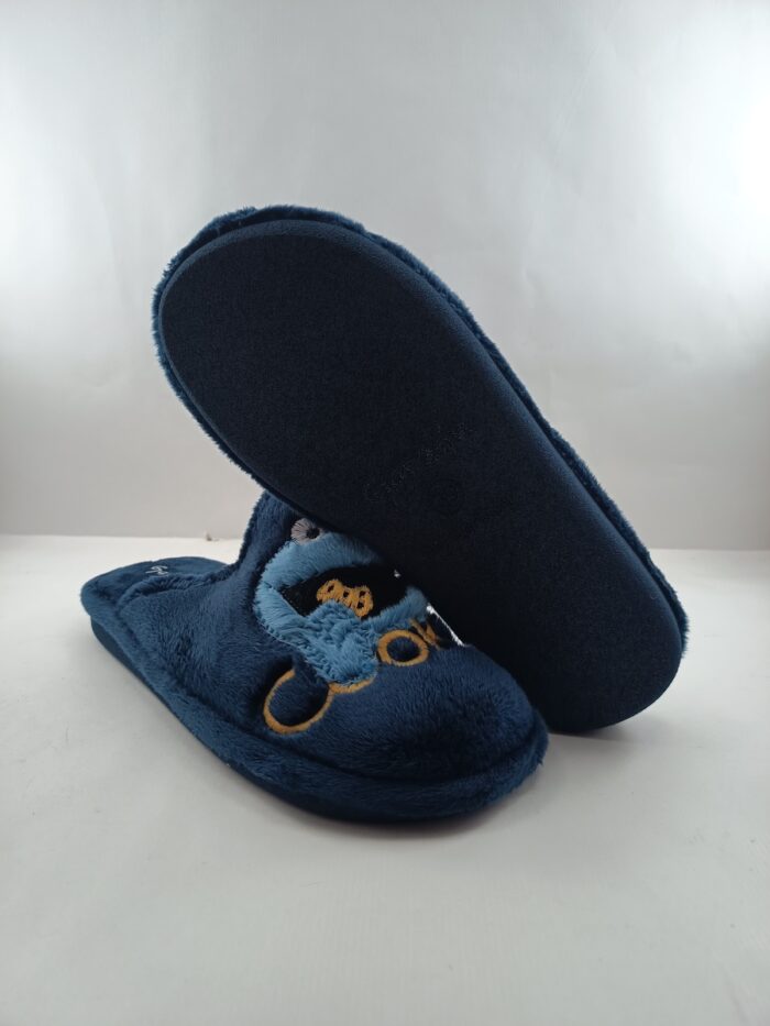 Zapatillas de casa sintetico azul sin cierres, Garzón mod. 373.275 - Imagen 3
