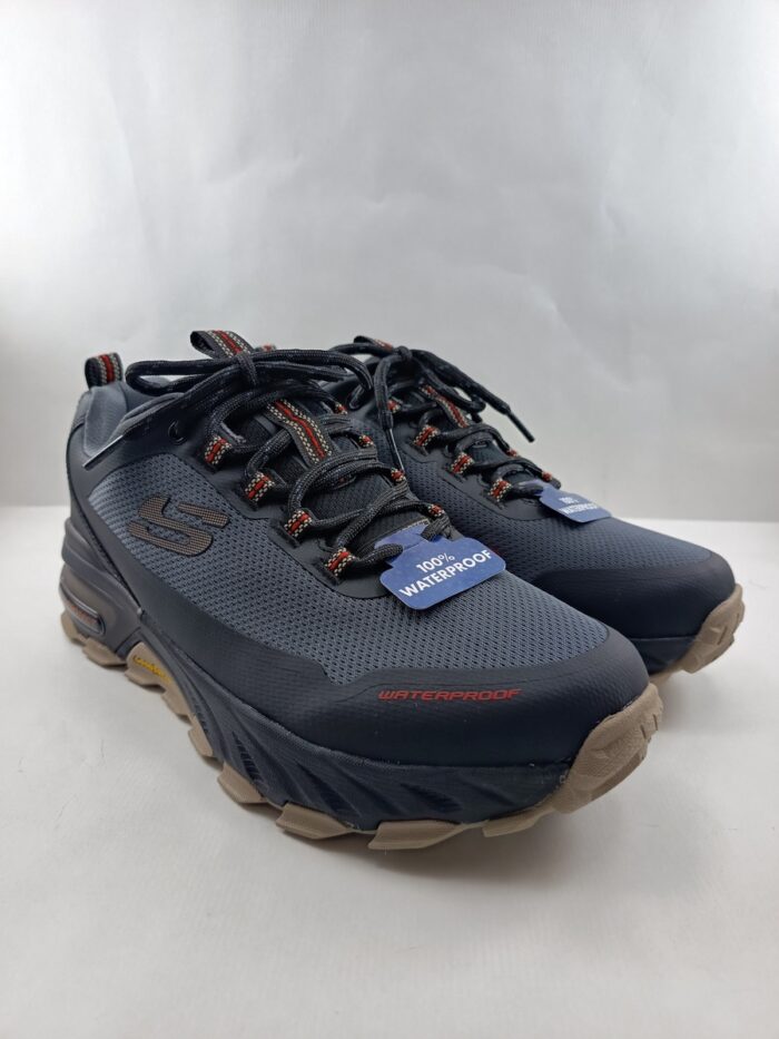 Semi-sport sintetico negro waterproof con cierre de cordon, Skechers mod. 237304