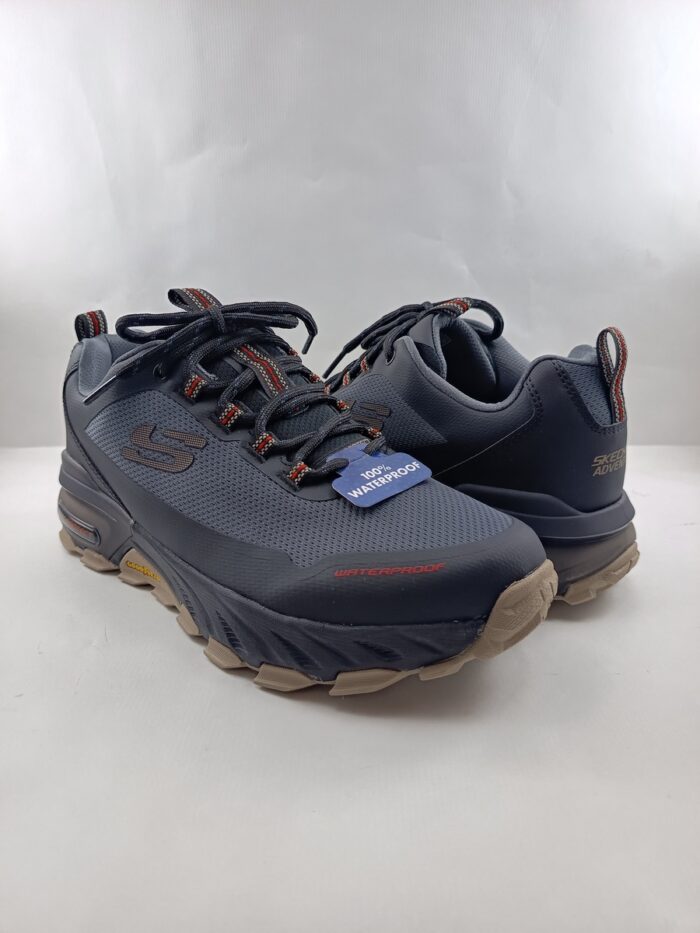 Semi-sport sintetico negro waterproof con cierre de cordon, Skechers mod. 237304 - Imagen 2