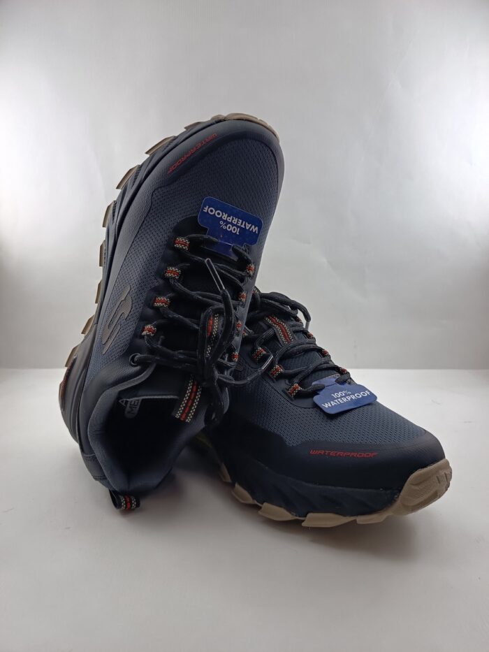 Semi-sport sintetico negro waterproof con cierre de cordon, Skechers mod. 237304 - Imagen 4