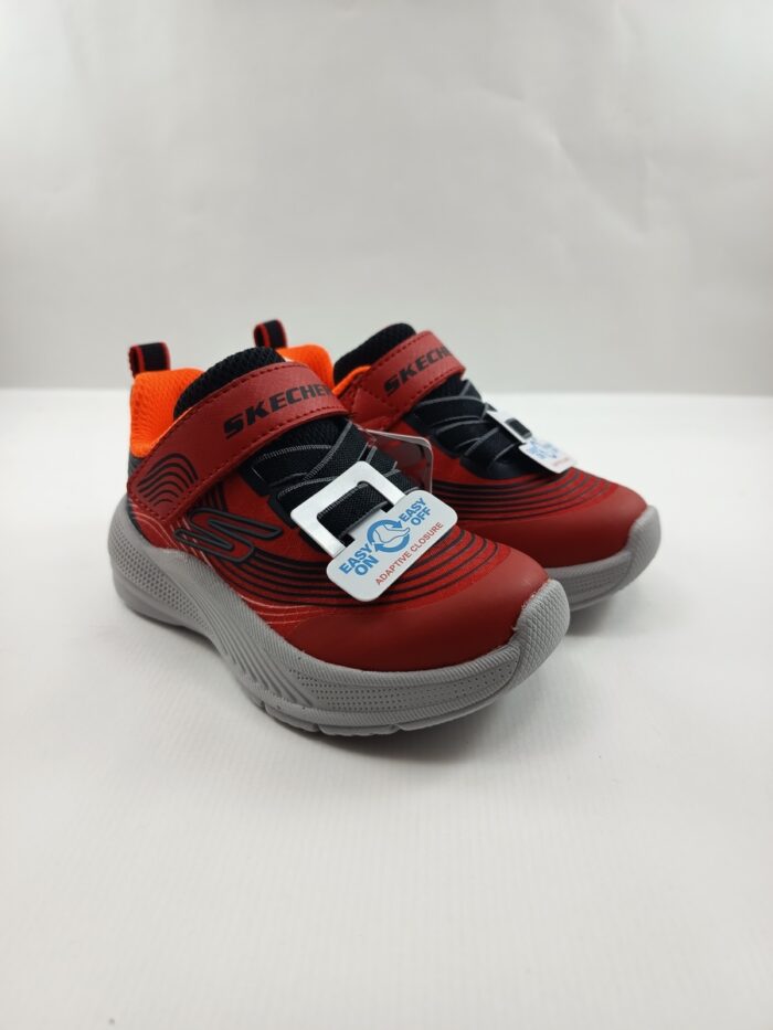 Semi-sport sintetico rojo con cierre de velcro, Skechers mod. 403926/24 - Imagen 2