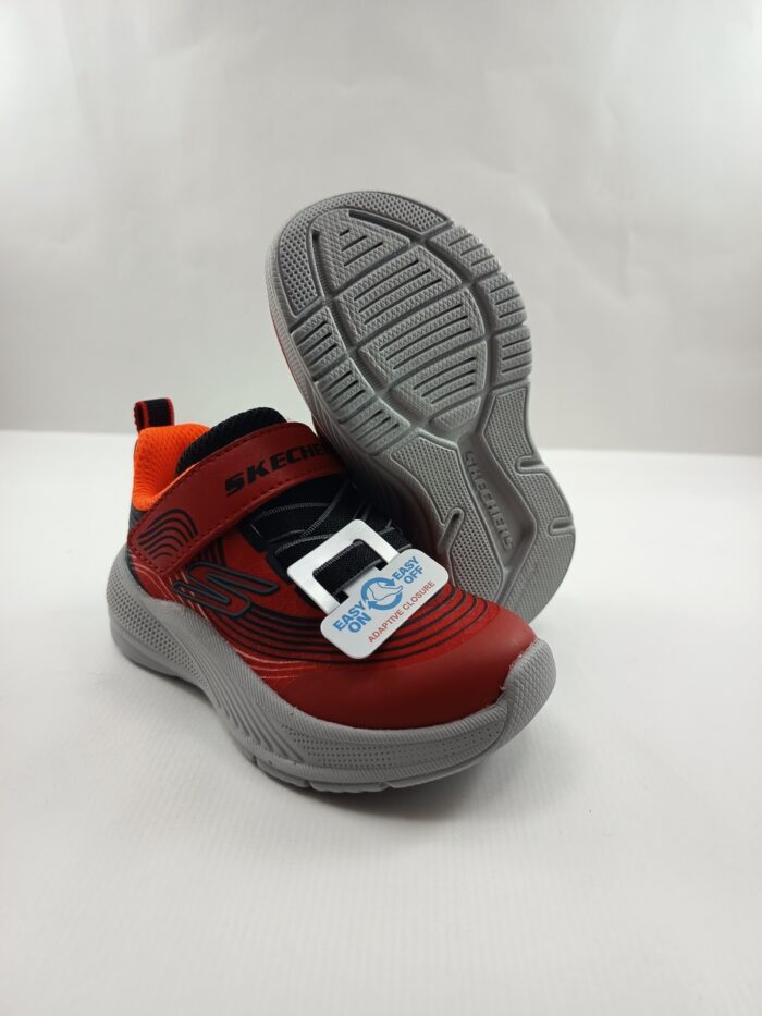 Semi-sport sintetico rojo con cierre de velcro, Skechers mod. 403926/24 - Imagen 4