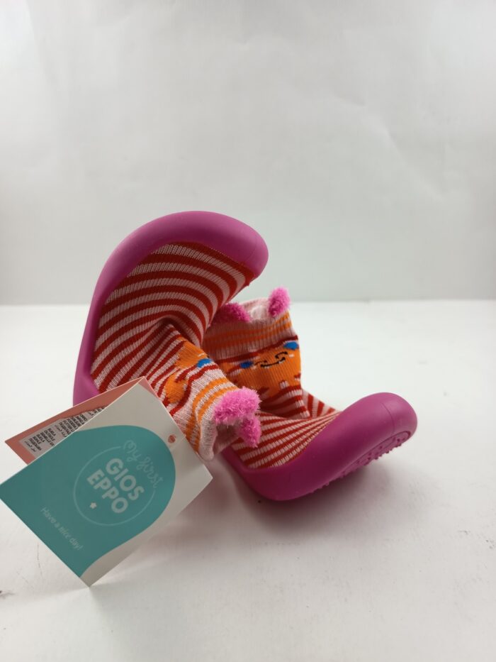 Zapatilla de niño tipo calcetin sintetico rosa sin cierres, Gioseppo mod. 76571