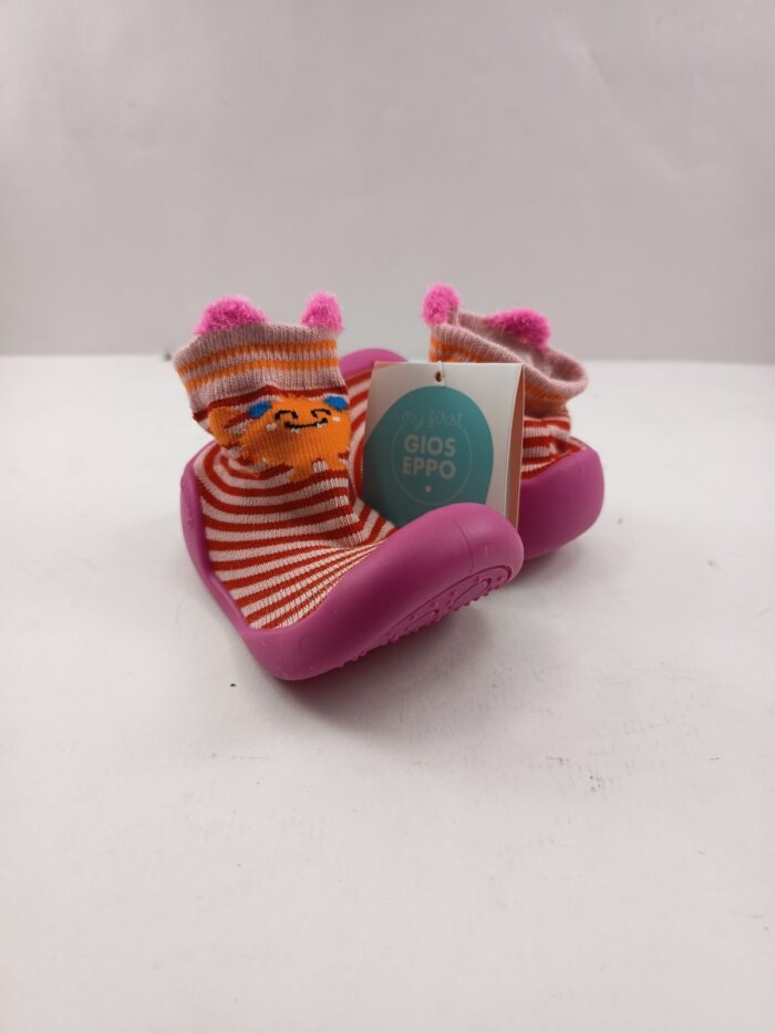 Zapatilla de niño tipo calcetin sintetico rosa sin cierres, Gioseppo mod. 76571 - Imagen 3