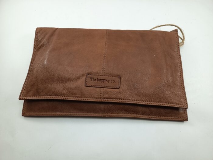 Bandolera de piel cuero con cierre de cremallera, The Bagging mod. 2522