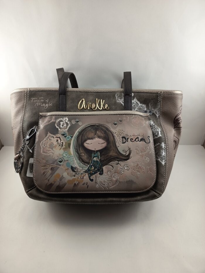 Bolso de hombro sintetico multicolor con cierre de cremallera, Azzar complementos mod. 702367