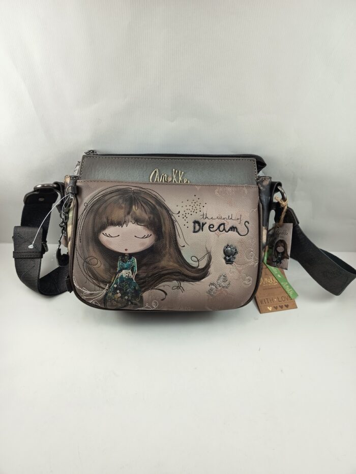 Bandolera sintetica multicolor con cierre de cremallera, Azzar complementos mod. 703062