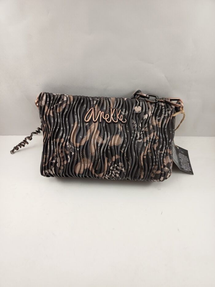 Bandolera sintetica multicolor con cierre de cremallera, Azzar complementos mod. 783295