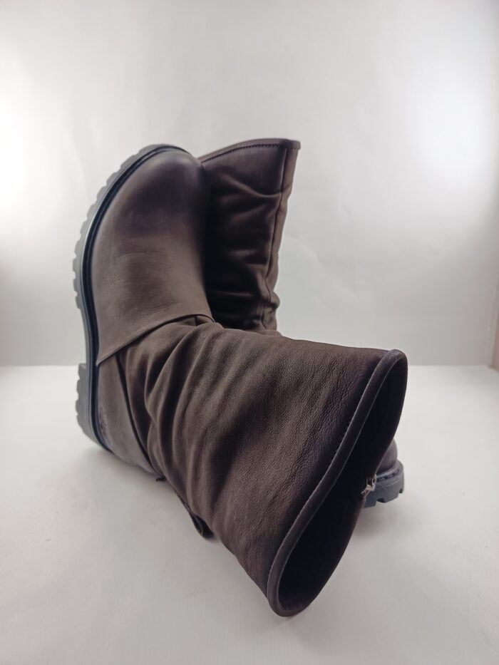 Bota de piel marron con cierre de cremallera, Josef seibel mod. 89431 - Imagen 4