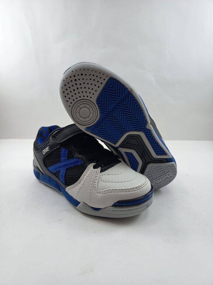 Semi-sport sintetico azul con cierre de velcro, Munich mod. 1431174/1431074 - Imagen 3