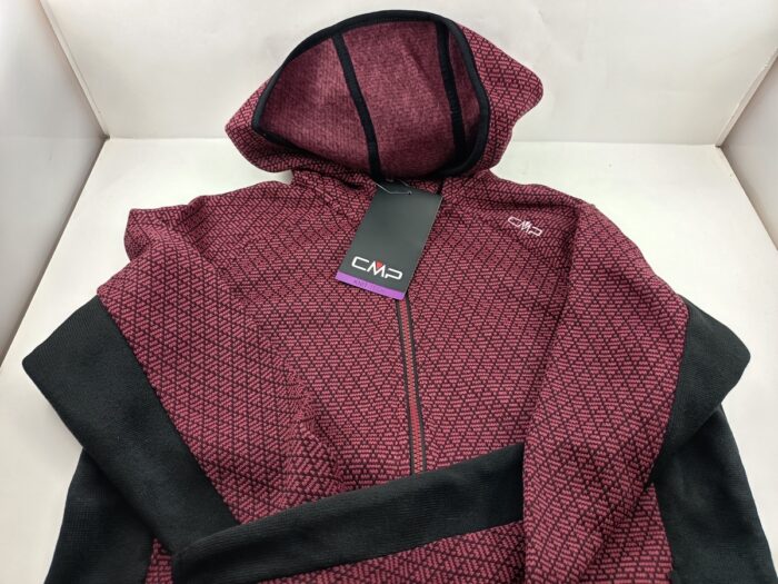 Chaqueta sintetica rosa con cierre de cremallera, Cmp mod. H1586
