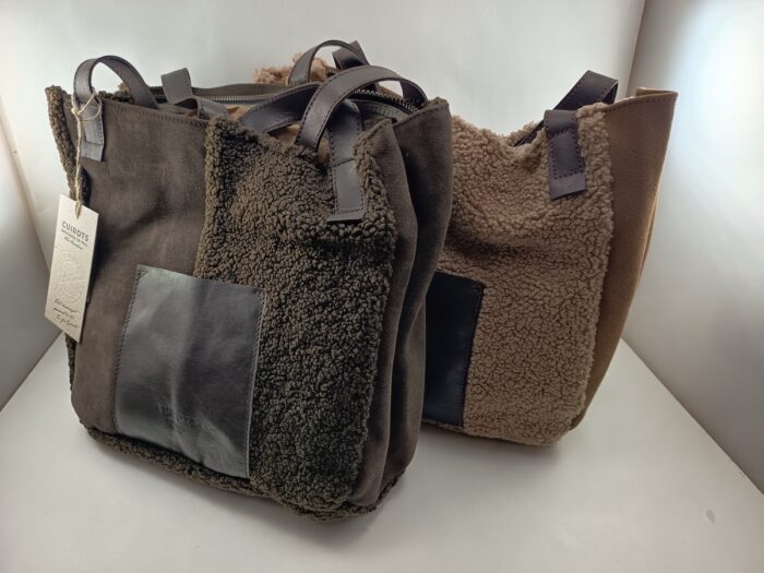 Bolso de piel en varios colores con cierre de cremallera, Cuirots mod. 5162