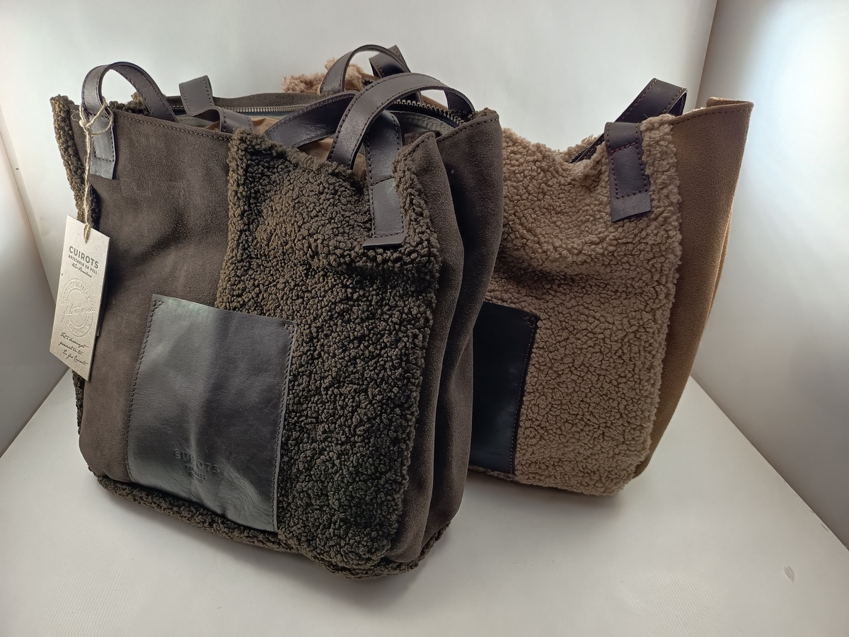 Bolso de piel en varios colores con cierre de cremallera, Cuirots mod. 5162