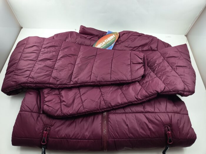 Chaqueta sintetica granate con cierre de cremallera, Joluvi mod. 236555