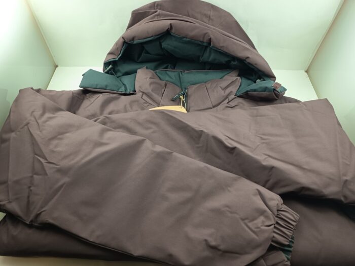 Chaqueta sintetica marron con cierre de cremallera, Joluvi mod. 237239