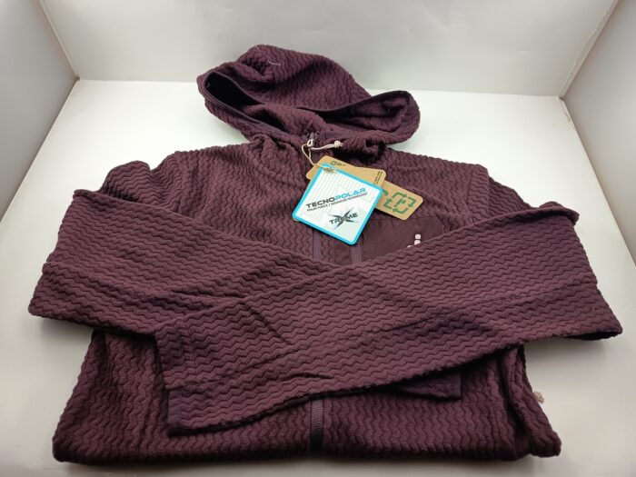Chaqueta sintetica lila con cierre de cremallera, Joluvi mod. 237848