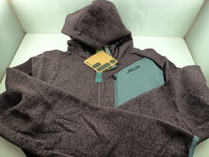 Chaqueta sintetica morada con cierre de cremallera, Joluvi mod. 238255
