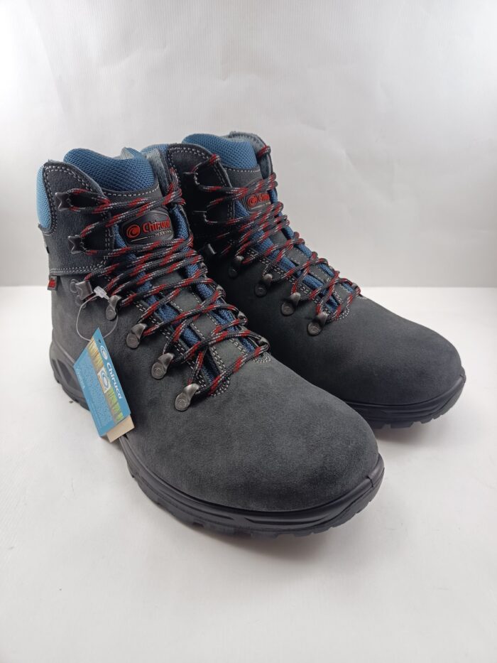 Bota treaking de piel gris con cierre de cordon, Chiruca mod. Xacobeo 05