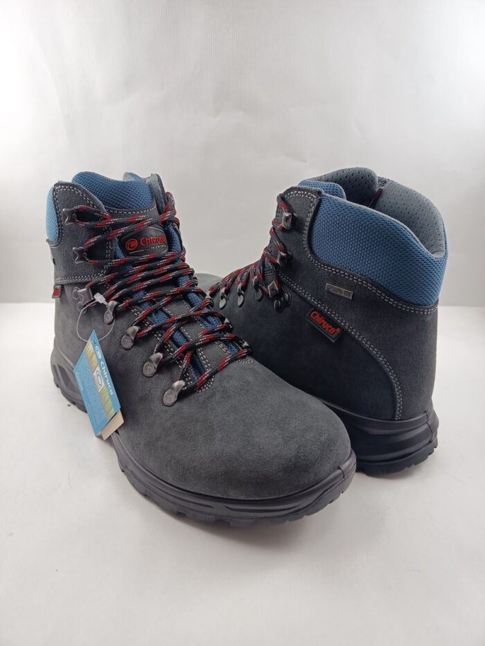 Bota treaking de piel gris con cierre de cordon, Chiruca mod. Xacobeo 05 - Imagen 2