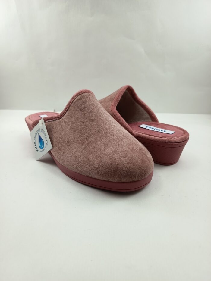 Zapatilla de casa sintetica rosa sin cierres, Andinas mod. 9880-26 - Imagen 2