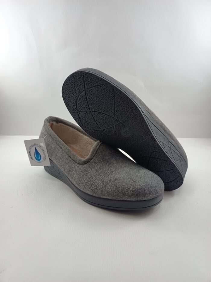 Zapatilla sintetica gris sin cierres, Andinas mod. 9881-26 - Imagen 4