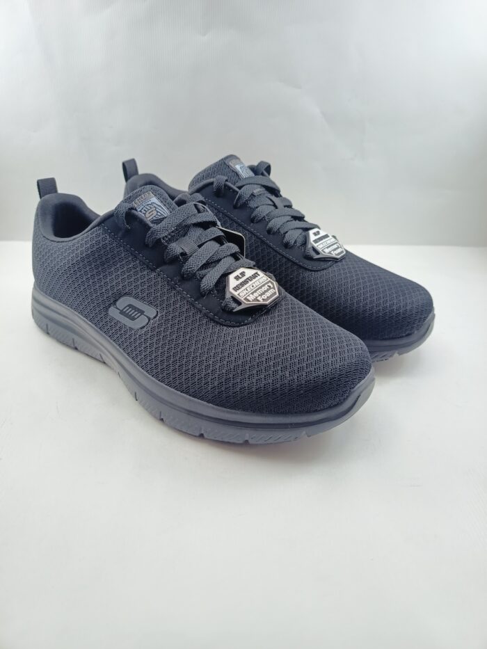 Semi-sport sintetico negro con cierre de cordon, Skechers mod. 77125EC