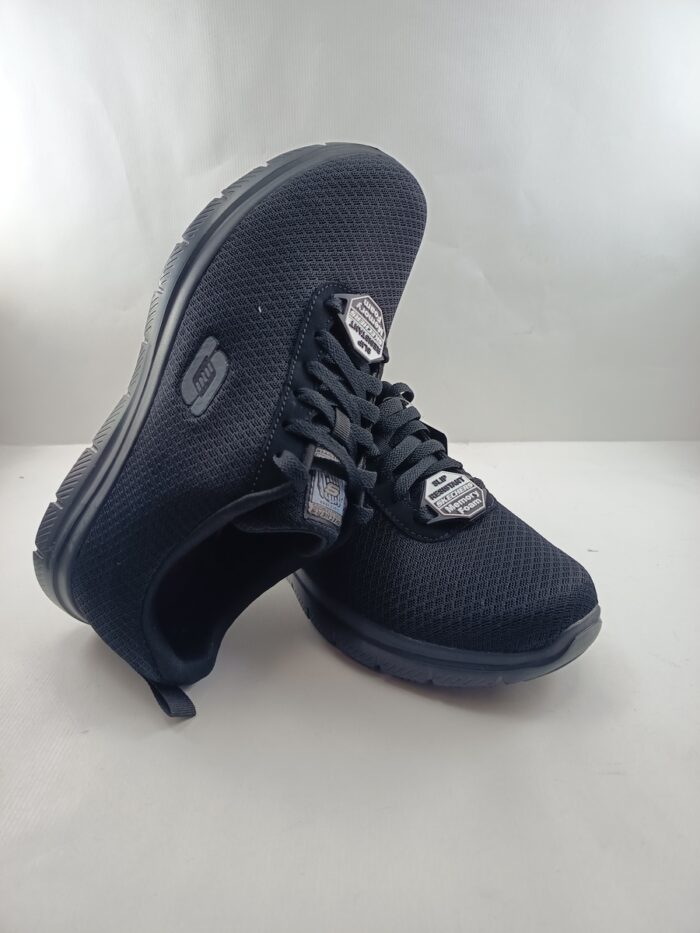 Semi-sport sintetico negro con cierre de cordon, Skechers mod. 77125EC - Imagen 4