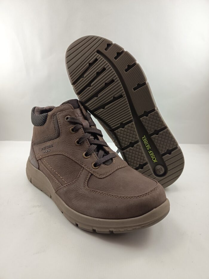 Bota de piel marron con cierre de cordon, Josef Seibel mod. 57410 - Imagen 3