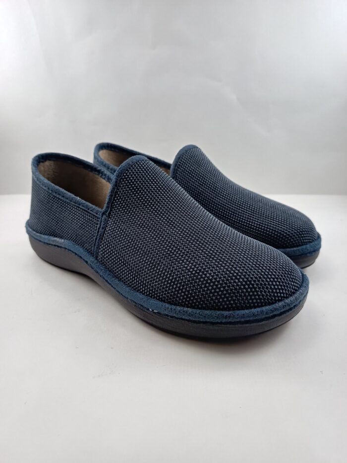 Zapatilla de casa sintetica azul sin cierres, Salvi mod. 08D-244