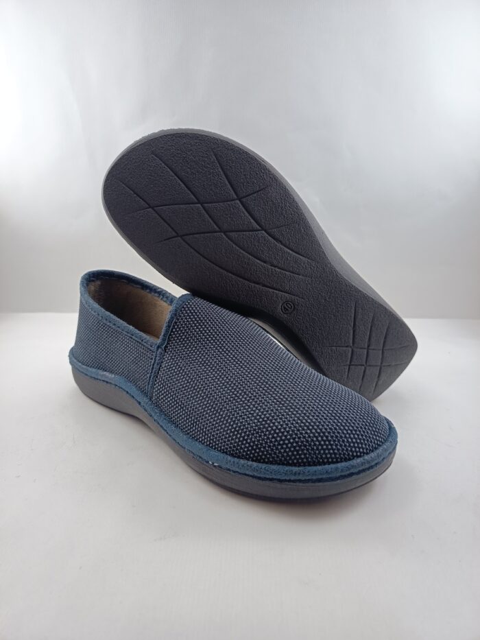 Zapatilla de casa sintetica azul sin cierres, Salvi mod. 08D-244 - Imagen 3