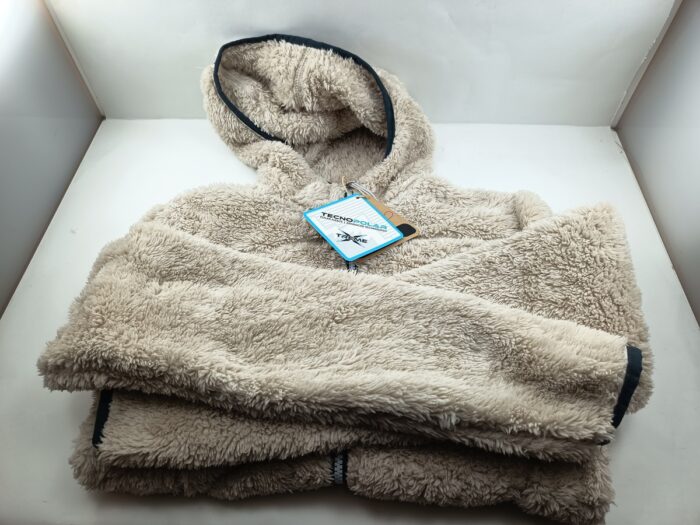 Chaqueta sintetica crema con cierre de cremallera, Joluvi mod. 237849