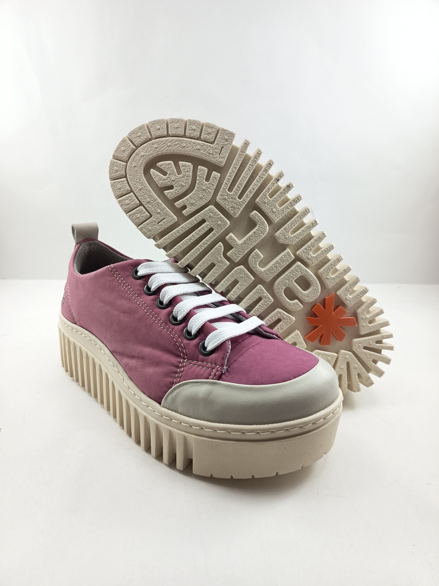 Semi-sport sintetico rosa con cierre de cordon, Art mod. 1534 - Imagen 3