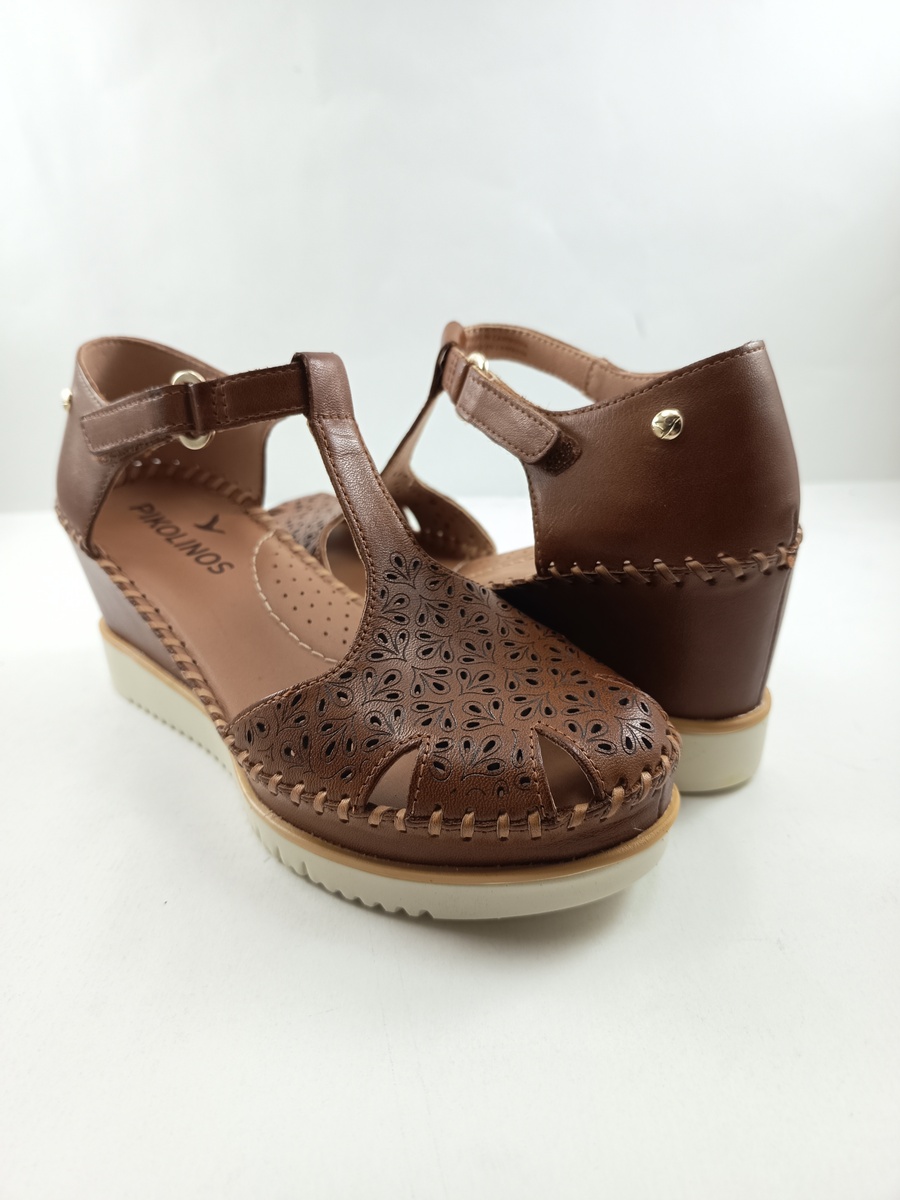 Sandalia de piel cuero con cierre de velcro, Pikilinos mod. 1629 - Imagen 3
