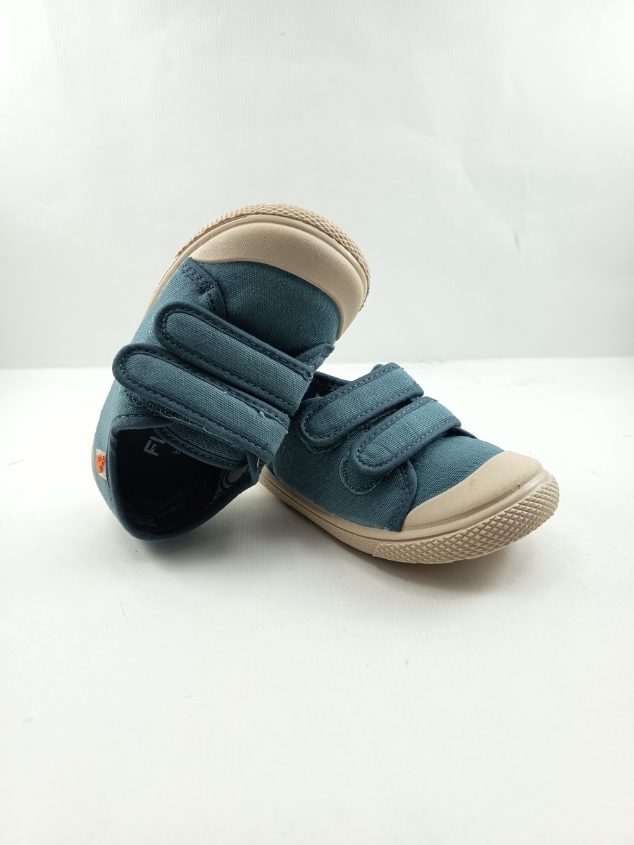 Semi-sport sintetico azul con cierre de doble velcro, Emma mod. 8195 - Imagen 4