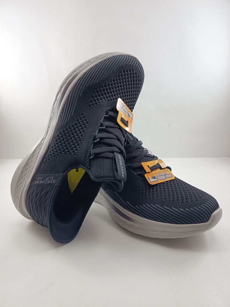 Semi-sport sintetico negro sin cierres, Skechers mod. 210810 - Imagen 4