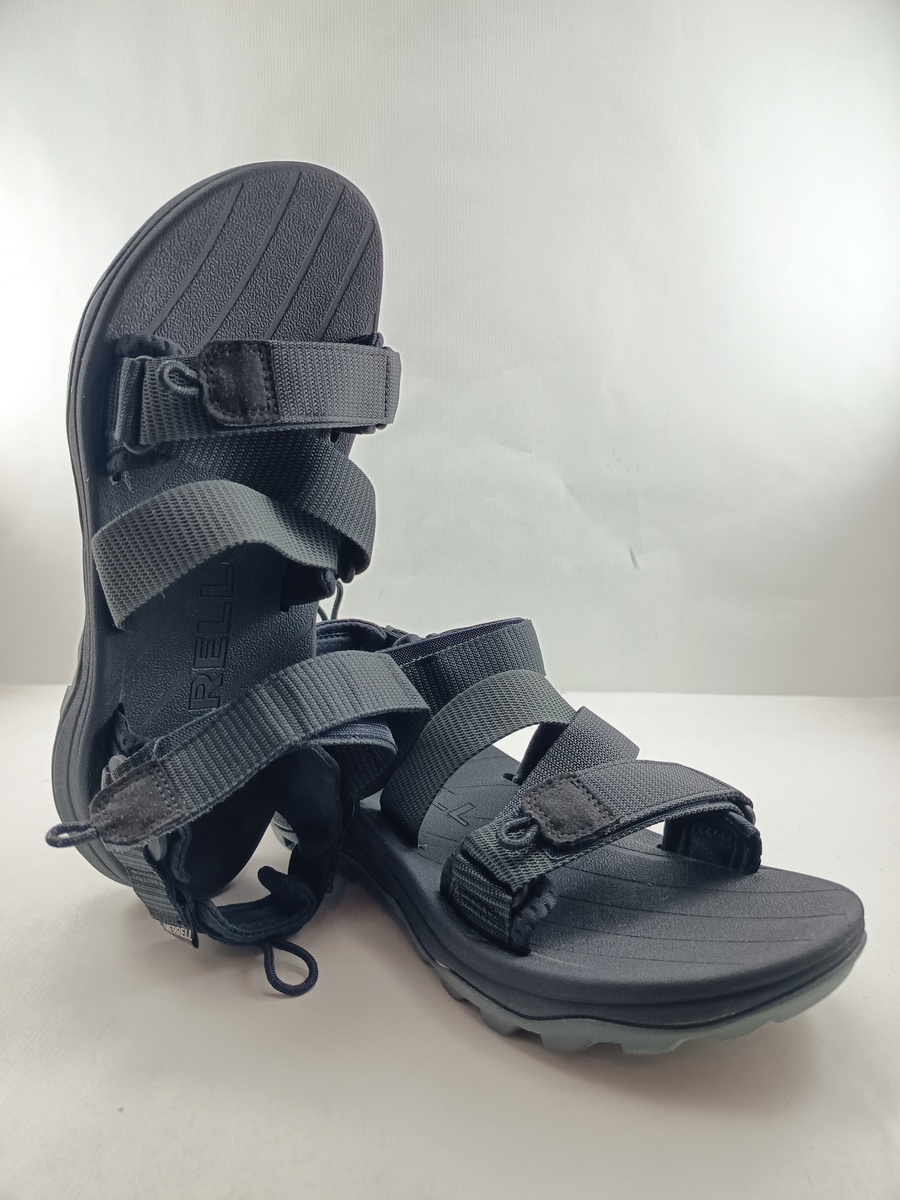 Sandalia sintetica negra con cierres de velcro, Merrell mod. J007083 - Imagen 4