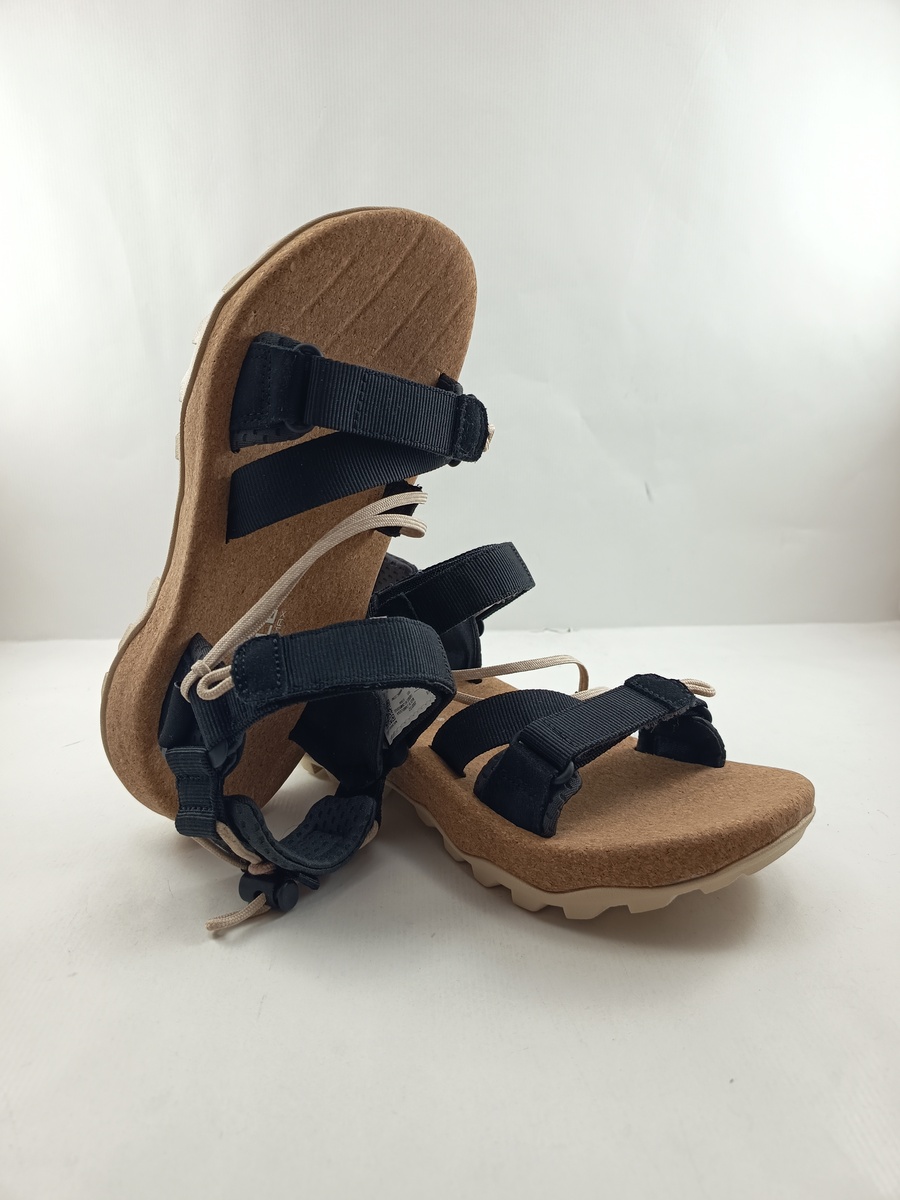 Sandalia sintetica negra con cierre de velcro, Merrell mod. J008132 - Imagen 4